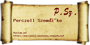 Perczell Szemőke névjegykártya